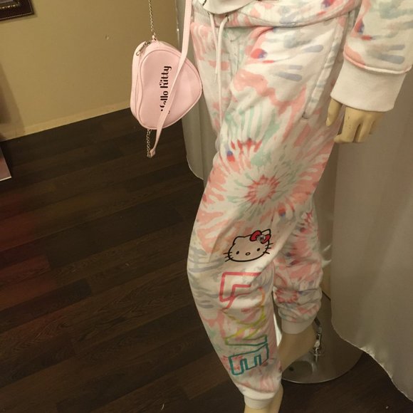 AMAZING adorbale tye dye tracksuit with hello kitty and crystal details! - Picture 4 of 12